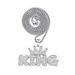 Hip Hop Letter King Hip Hop Pendant Fashion Light Luxury Crown Button Letter Necklace Pendant_ipsvogv.com