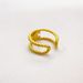 New Real Plated Gold Bamboo Knot Open Female Ins Exaggerated Personality Male Finger Ring_ipsvogv.com
