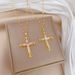 Zircon 【 】 Cross Light Luxury Charm Gorgeous Full Diamond Necklace Women's Versatile Clavicle Titanium Steel Chain 【 】_ipsvogv.com