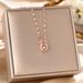 Korean Ins Trendy Deer Has Your Antlers, Agile Necklace, Women's Zircon Pendant, Niche Design, Collarbone Chain Jewelry_ipsvogv.com