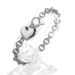 Titanium Non-Fading OT Buckle Heart Couple Jewelry For Women And Men Trendy Cool Hip-Hop High-End Stainless Steel_ipsvogv.com