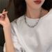 Exaggerated Large Thick Metal Decorative Necklace For Women's Trendy INS Short Collarbone With Sparkling Diamond_ipsvogv.com