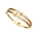 INS Trend White Shell Wer Stainless Steel K Gold Plated Women's High Quality Bracelet_ipsvogv.com