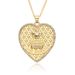 New Simple Hollow Love Clavicle Chain Peach Heart Necklace Female Copper Plated Real Gold Zircon Necklace_ipsvogv.com