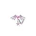 heart-shaped zircon nose nail chain L Rod nose nail nose stud piercing jewelry factory_ipsvogv.com