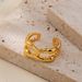 Brass Gold-Plated High Color Retention Minimalist Geometric Line For Women Ins Style Adjustable Open Finger Ring_ipsvogv.com