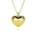 Fashion Hot Selling Water Drop Necklace Copper Hand Polished Vacuum Furnace Electroplating Three Dimensional Love Water Drop Necklace_ipsvogv.com