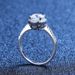 S Mosang Diamond Women's Micro Set Round Bag Square Classic Six Claw Proposal Ring_ipsvogv.com