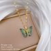 【 】 Colorful Butterfly Personalized Fashion Light Luxury Temperament Gorgeous Full Diamond Necklace Women's Versatile_ipsvogv.com