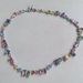 Rainbow Color Streamer Candy Necklace Female Lock Element Crystal Bone Chain_ipsvogv.com