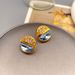 Korean minimalist, exquisite, personalized round glass crystal with a sense of luxury and light luxury. Zircon silver_ipsvogv.com
