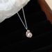 French Style Light Luxury Freshwater Pearl Full Body Silver Necklace With A Simple And High-end Feel, Fashionable Pea Pod Collarbo_ipsvogv.com