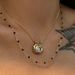 Women’s Jewelry Set Fashion Retro Gold Plated Titanium Steel Octagonal White Zircon OOTD Necklace_ipsvogv.com