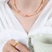 Bohemian Pink Freshwater Pearl Natural Stone Handmade Beaded Necklace Fashionable Sweet Personalized Jewelry For Women_ipsvogv.com