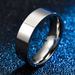 Titanium Steel For Men, 8mm Smooth Plain Ring, Simple Couple Ring Accessory_ipsvogv.com