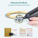 Hot selling fashion simple single Mosonite s sterling silver gold-plated high-end feeling diamond ring_ipsvogv.com