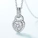 new Love Moissanite Clavicle Necklace S925 Silver Full Of Bright Colored Diamond Necklace Light Luxury Fashion Personality_ipsvogv.com