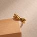 titanium steel ins niche simple versatile rope braided ring high end design gold plated jewelry_ipsvogv.com