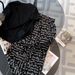 Women's Clothing Sports suits for women summer new style fashionable versatile high-end black short-sleeved wide-leg pants two-piece suit_ipsvogv.com