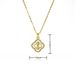 Religious Personality Statue Shell Micro Inlaid Zircon Catholic Our Lady Pendant Necklace Copper Plated Real Gold_ipsvogv.com
