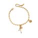 New Product Live Broadcast Good Goods Titanium Steel Non Fading Small Gourd Ins Niche Design Fulu Bead Transfer Bracelet_ipsvogv.com