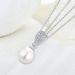 Zircon pearl earrings sterling silver 10mm pearl earrings earrings female jewelry_ipsvogv.com