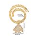 Fashion Alloy Square Rhinestone Creative Christmas Tree Pendant Hip-Hop Men's Niche Atmosphere Necklace_ipsvogv.com