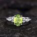 Yiwu Sanjie New Women's Three Piece Set Ring With Olive Green Zircon Set, Wedding And Engagement Jewelry_ipsvogv.com