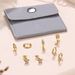Unisex Real Gold Brass Electroplating Exquisite High Grade Zircon Flower Earrings Versatile Earrings_ipsvogv.com