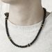 Volcanic Stone Men's Fashion Trend Beaded Necklace, Simple Long Volcanic Stone Necklace, Hip Hop Necklace_ipsvogv.com
