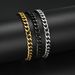 24 New Hip-Hop Style Titanium Steel Cuban Chain Bracelet Xiyin Hot Sale_ipsvogv.com