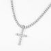 Unique Fashion Tennis Necklace Cross Unisex Hip-Hop Style Full Diamond Trendy Street Accessories_ipsvogv.com