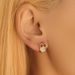 Animal owl ear buckles inlaid with zircon exquisite small earrings copper plated K real gold unique design niche earrings_ipsvogv.com
