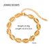 Women's Jewelry Cuban Chain Bracelet Internet Celebrity Blogger Stainless Steel Gold Plated Hip Hop Style Bracelet Jewelry_ipsvogv.com
