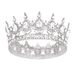 Baroque Bridal Round Party Ball Princess Headwear Birthday Crown Crystal Hair Accessories Female_ipsvogv.com