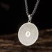 stainless steel retro Buddha amulet pendant titanium steel Shurangama mantra pendant non fading necklace jewelry_ipsvogv.com