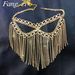 High end luxury rhinestone long tassel mask fashion masquerade zircon mask facial jewelry_ipsvogv.com