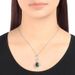 Emerald Gemstone Element Green Crystal Clavicle Necklace Female_ipsvogv.com