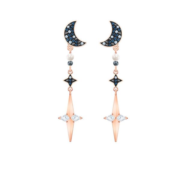 Mysterious Moon Detachable Earrings For Women Crystal Star Moon Earrings For Women_ipsvogv.com
