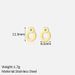 Women’s Jewelry Set Fashion Fashion Luxury High End Diamond Earrings For Women Niche Design Stainless Steel Gold Plated Earrings Ear Jewelry_ipsvogv.com