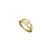 【 Real Gold 】 Crown Thread Sky Wedding Adjustable Opening, Simple Handmade Ring, Couple's Pair Ring_ipsvogv.com