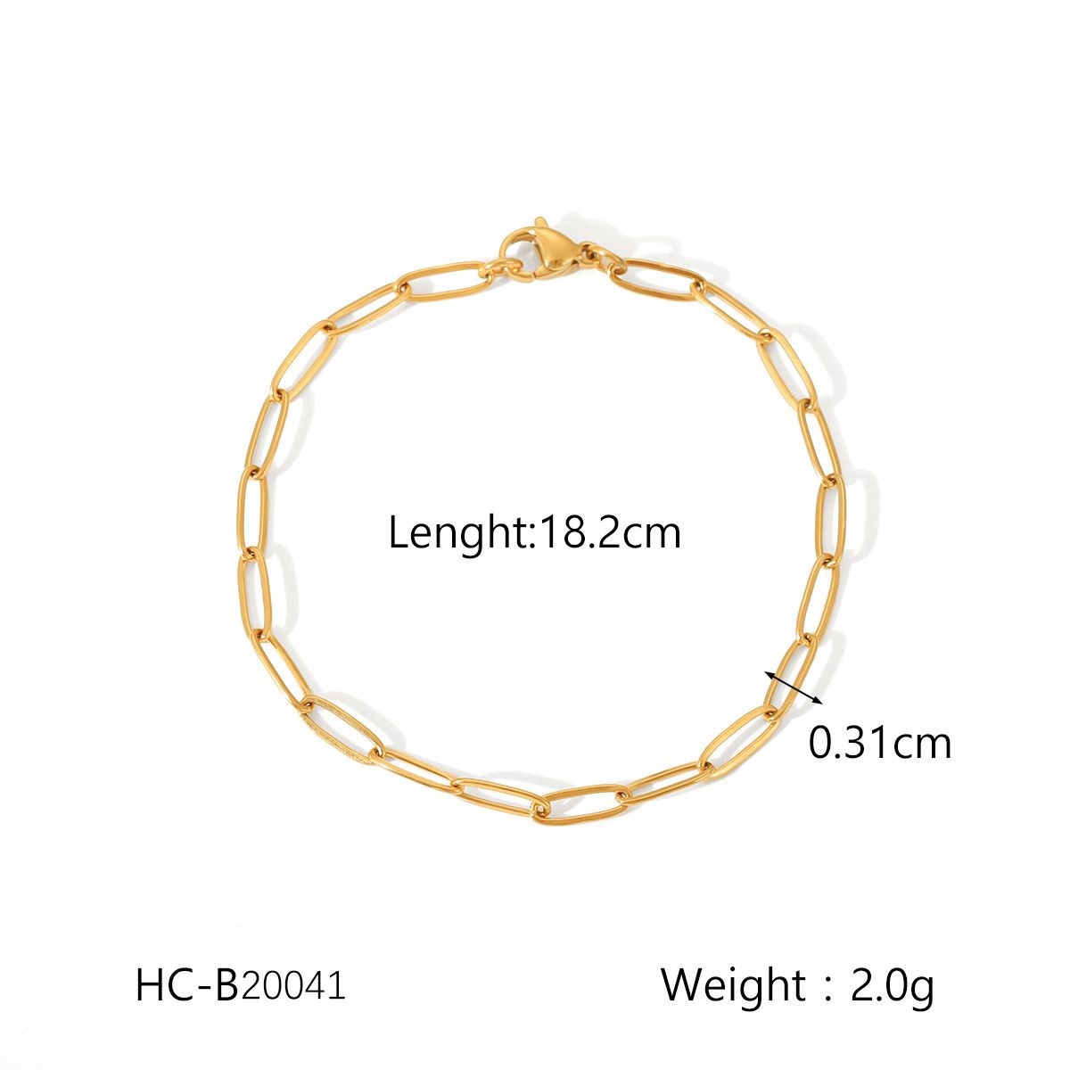 Women's Jewelry K Gold Plated Stainless Steel Bracelet INS Style Fashion Round Bead Chain Handmade Chain Jewelry_ipsvogv.com