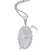 Men's Jewelry Grim Reaper Zircon Pendant Fashion Trend Inlaid Zircon Necklace_ipsvogv.com