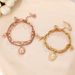 Little Bear Love Titanium Steel Bracelet Female Ins High End Simple Double Layer Handmade Jewelry Does Not Fade_ipsvogv.com