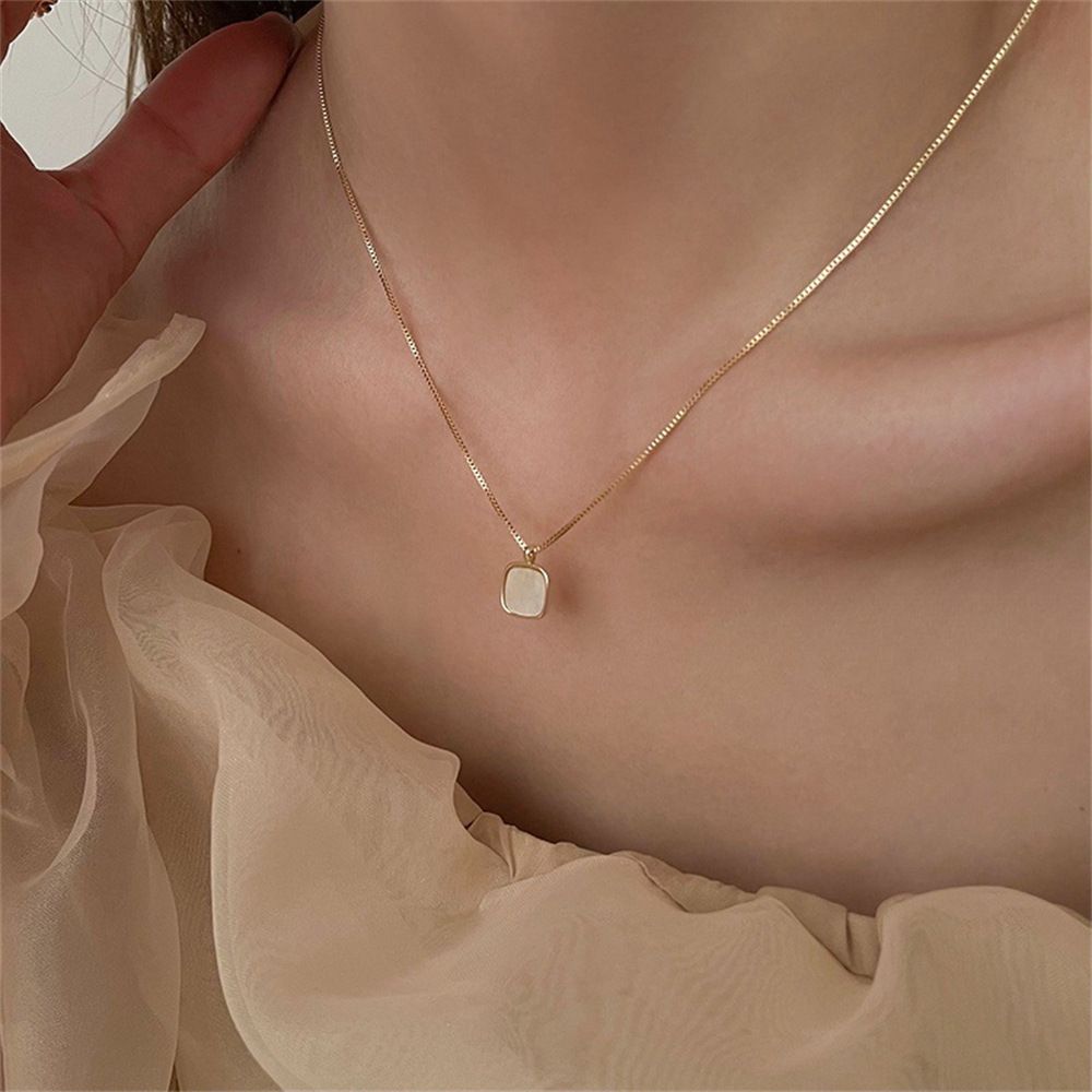 Korean Style S Pure Silver Sweet Aquamarine Butterfly Necklace For Women, Non-Fading, Niche High-End Sense, Light Luxury_ipsvogv.com