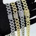 Unisex Cuban Chain New 15mm Rhombus Flap Full Of Diamonds Hip Hop Style Bracelet Necklace Large Gold Chain_ipsvogv.com