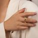 Light Luxury, Simple Fashionable Copper Material Paired With Colorful Zircon Open Ring, Creative Design And Decoration_ipsvogv.com