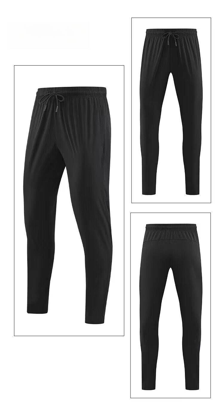 Men's Clothing Sports Casual Trousers Thin Elastic Quick-Drying Loose Skinny Pants Running Fitness Training Pants _ipsvogv.com