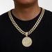 New Creative Round Shield Pattern Hip Hop Trendy Men's Pendant Necklace_ipsvogv.com