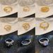 2023 New True Gold Electroplated Ring For Women With Adjustable Opening, Internet Red Ring, Handicraft, Small And Luxury_ipsvogv.com